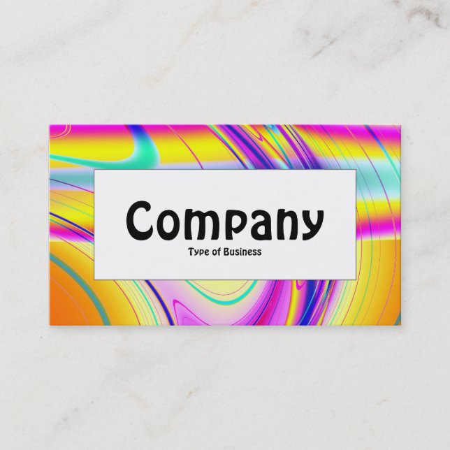 Centre Label - Fractal Abstract 061012f Business Card (Front)