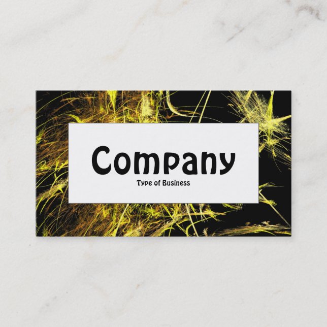 Centre Label - Fractal Flame 02 Business Card (Front)