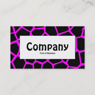 Centre Label - Go Giraffe Magenta Business Card