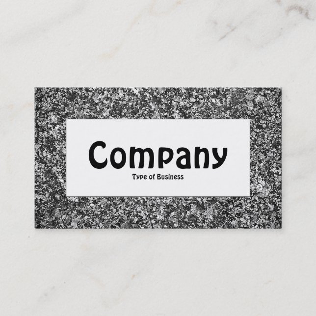 Centre Label - Granite 01 Business Card (Front)