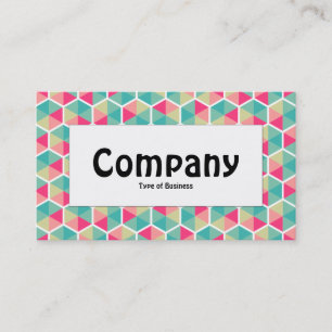 Centre Label - Hexagon Pattern 02 Business Card