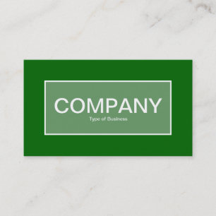 Centre Label II - Army Green with Green 006600 Business Card
