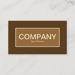 Centre Label II - Brown with Brown 57320F Business Card