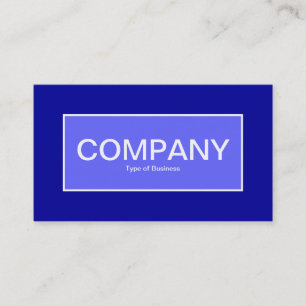 Centre Label II - Electric Blue with Blue 000099 Business Card