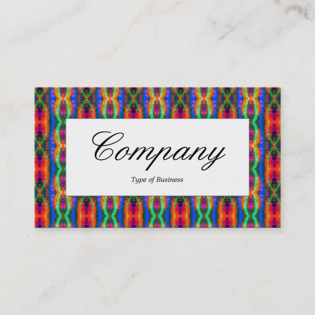Centre Label - Intergalactic Tartan Business Card (Front)