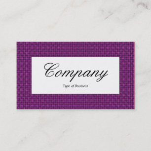 Centre Label - Magenta Purple Fabric Texture Business Card