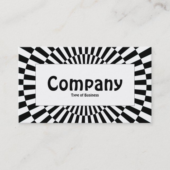 Centre Label - Op Art 01 Business Card (Front)