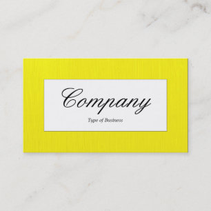 Centre Label - Painted Yellow Business Card