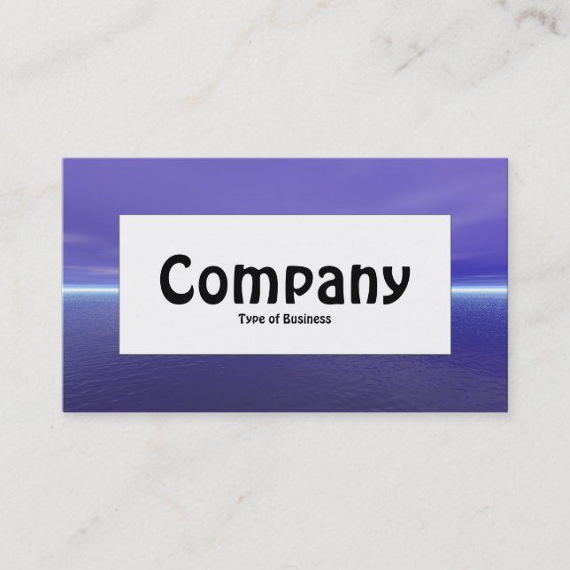 Centre Label - Purple Dawn Business Card (Front)