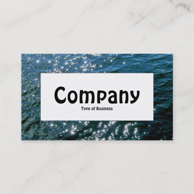 Centre Label - Sparkling Water Business Card (Front)