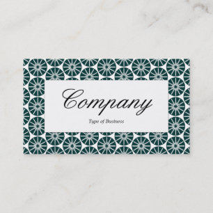 Centre Label - Star Wheel - Dark Green Business Card