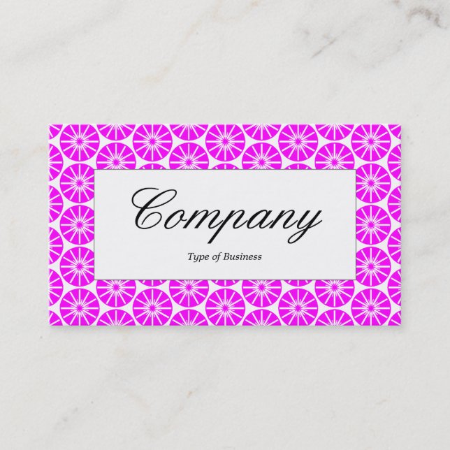 Centre Label - Star Wheel - Magenta Business Card (Front)