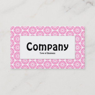Centre Label - Star Wheel - Pink Business Card