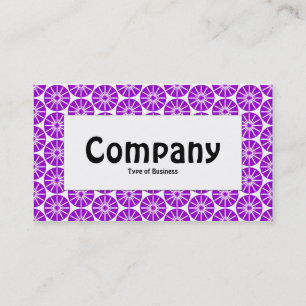 Centre Label - Star Wheel - Purple Business Card