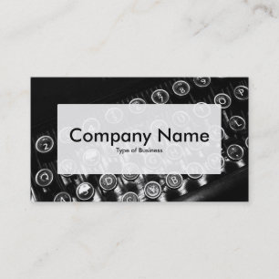 Centre Label v3 - Vintage Typewriter Business Card