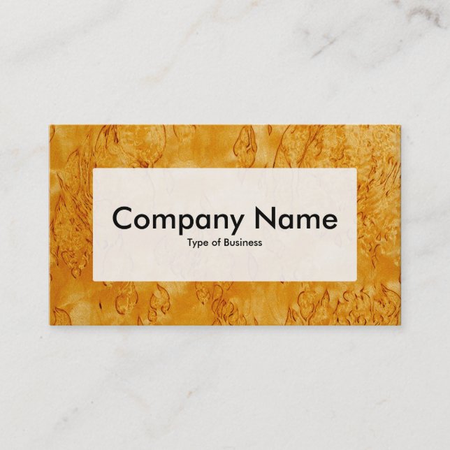 Centre Label v3 - Wood 03 Business Card (Front)