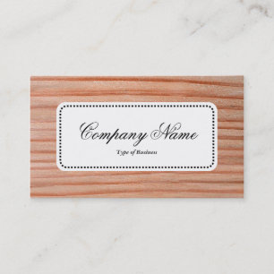Centre Label v5 - Wood 01 Business Card