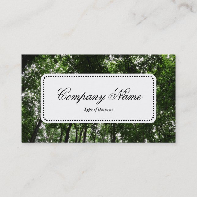 Centre Label v5 - Woodland Canopy 01 Business Card (Front)