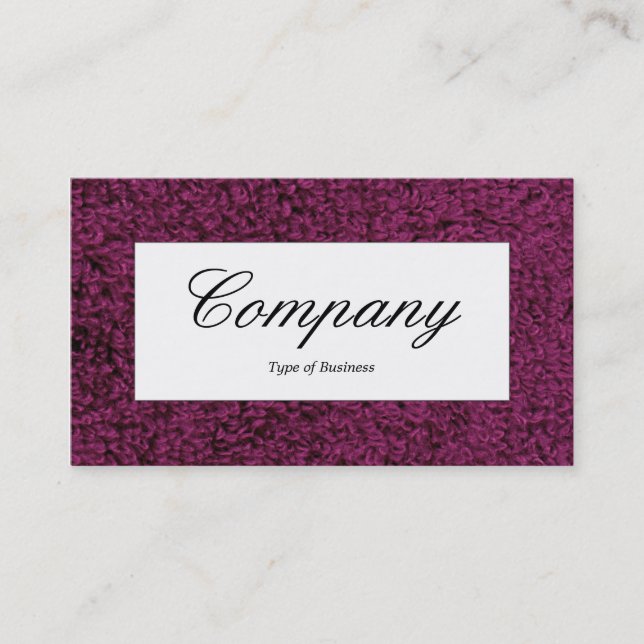 Centre Label - Woolly Carpet 02 Business Card (Front)