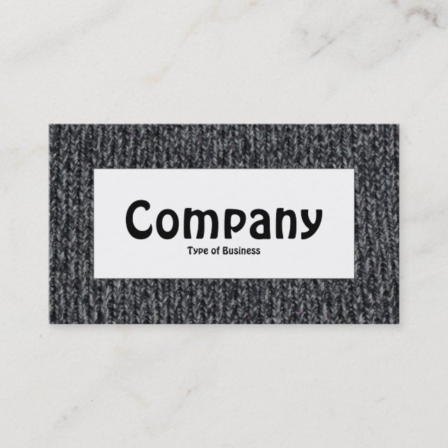 Centre Label - Woolly Jumper 02 Business Card (Front)