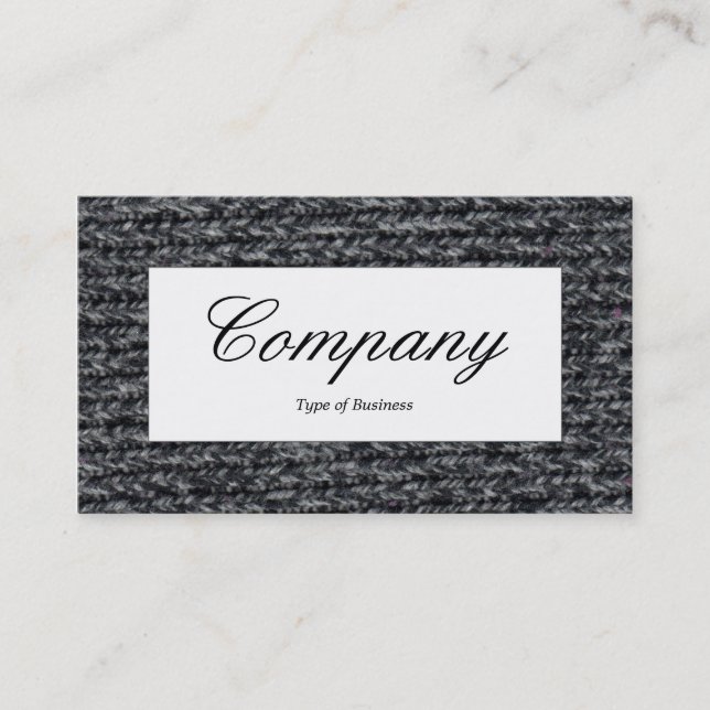 Centre Label - Woolly Jumper 03 Business Card (Front)