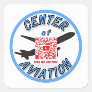 Centre of Aviation Stickers - YouTube Channel