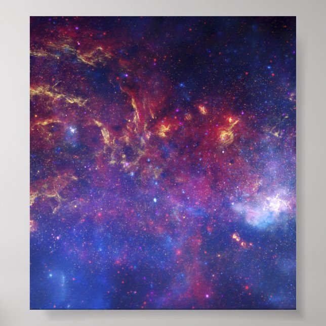 Centre of the Milky Way Galaxy IV Poster (Front)