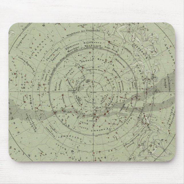 Centre of the Southern Sky map Mouse Pad (Front)