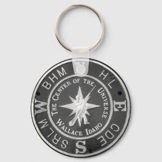 Centre of the Universe in Wallace Idaho Keychain