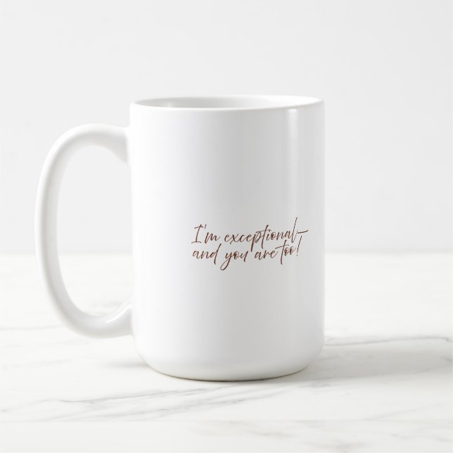 Centre on Human Exceptionalism Mug (Left)