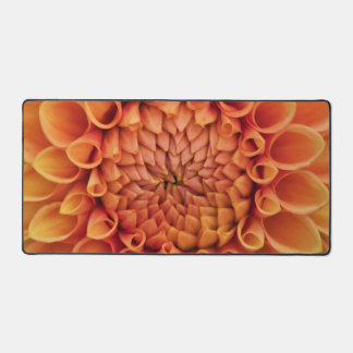 Centre Orange Dahlia Flower Desk Mat