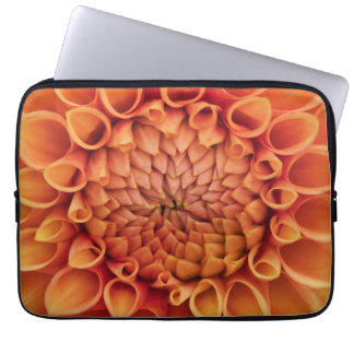 Centre Orange Dahlia Flower Laptop Sleeve