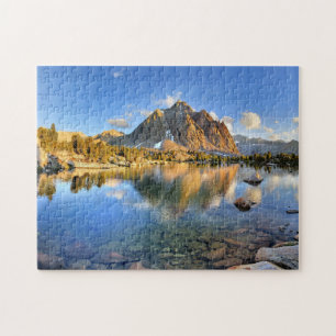 Centre Peak over Lower Golden Bear Lake - Sierra Jigsaw Puzzle