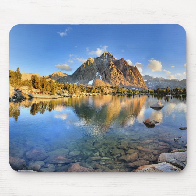 Centre Peak over Lower Golden Bear Lake - Sierra Mouse Pad (Front)