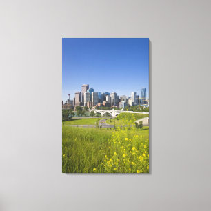 Centre St Bridge and Downtown Calgary, Alberta, 2 Canvas Print