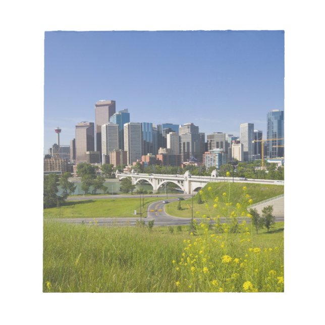 Centre St Bridge and Downtown Calgary, Alberta, 2 Notepad (Front)