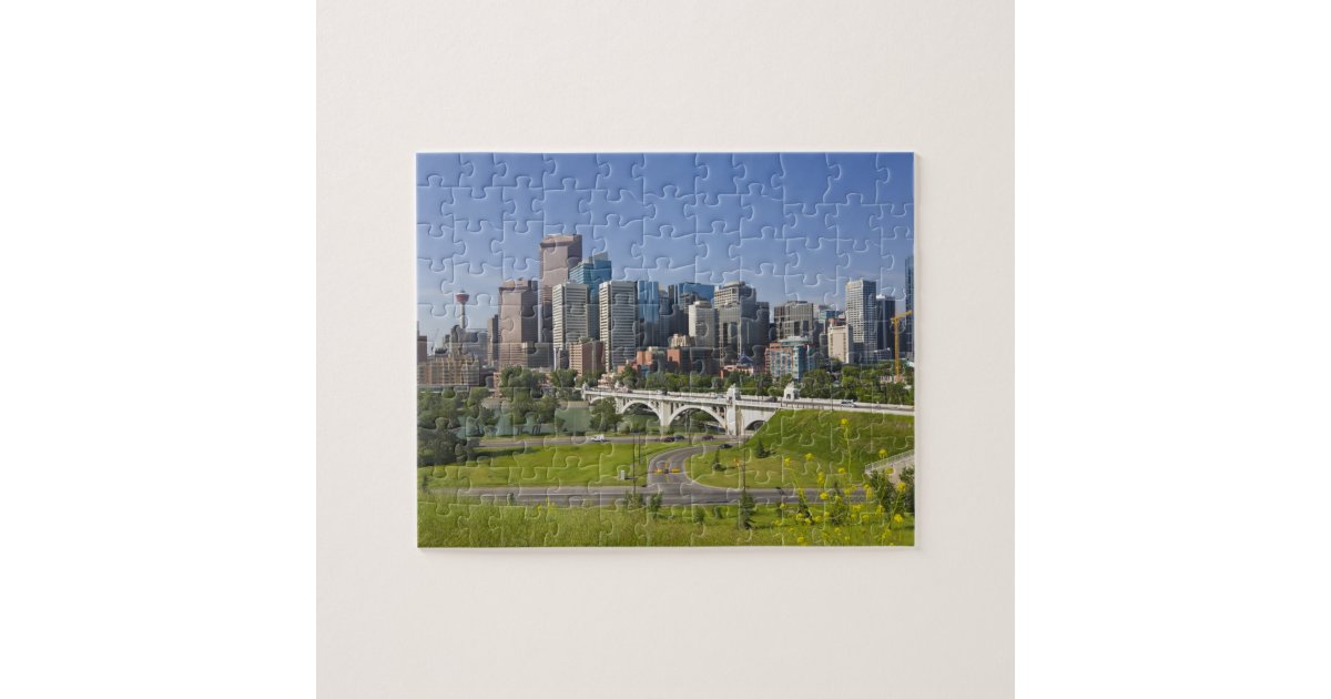 Centre St Bridge and Downtown Calgary, Alberta, Jigsaw Puzzle Zazzle
