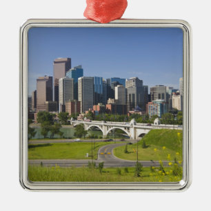 Centre St Bridge and Downtown Calgary, Alberta, Metal Ornament