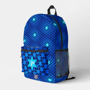 Centre Star Printed Backpack