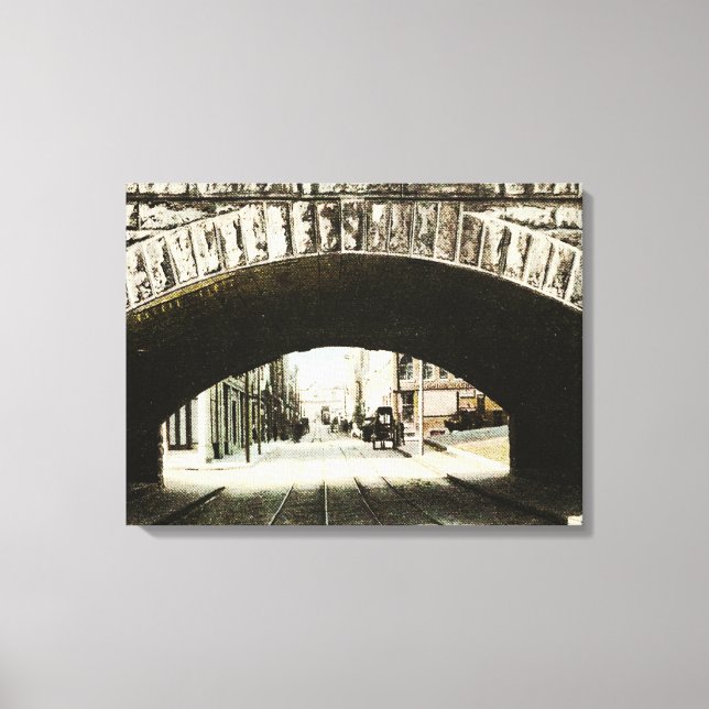 Centre Street (Brockton) Canvas Print (Front)