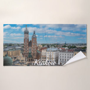 Centre-ville de Cracovie d'en haut en Pologne