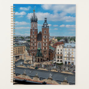 Centre-ville de Cracovie d'en haut en Pologne
