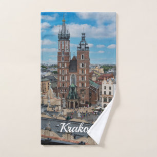 Centre-ville de Cracovie d'en haut en Pologne