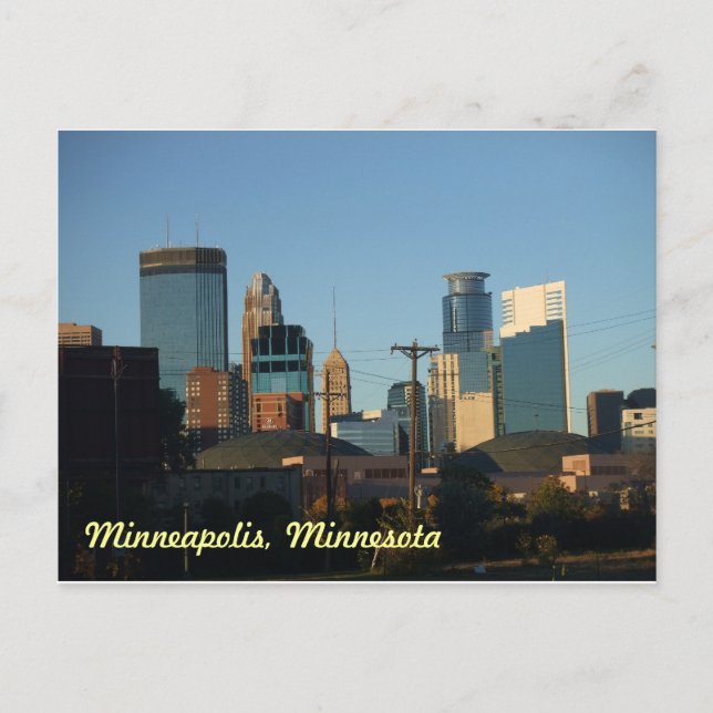 Centre-ville de Minneapolis, Minnesota Carte posta (Devant)