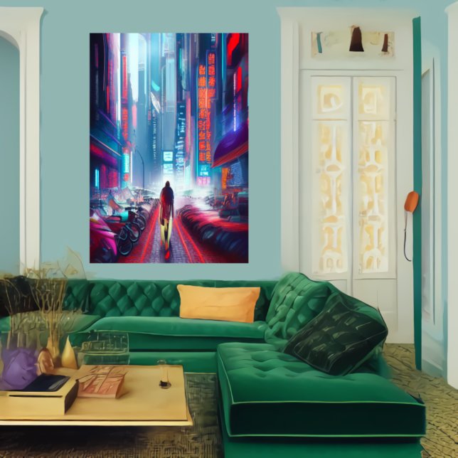 Centre-ville de Nova Civitas | AI Art Poster (Créateur téléchargé)