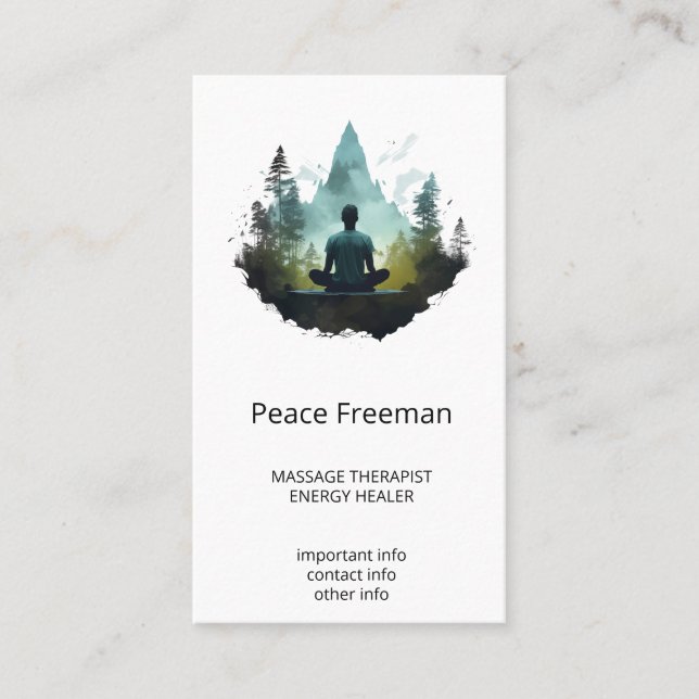 Centre Within | Forest Meditation Business Card (Front)