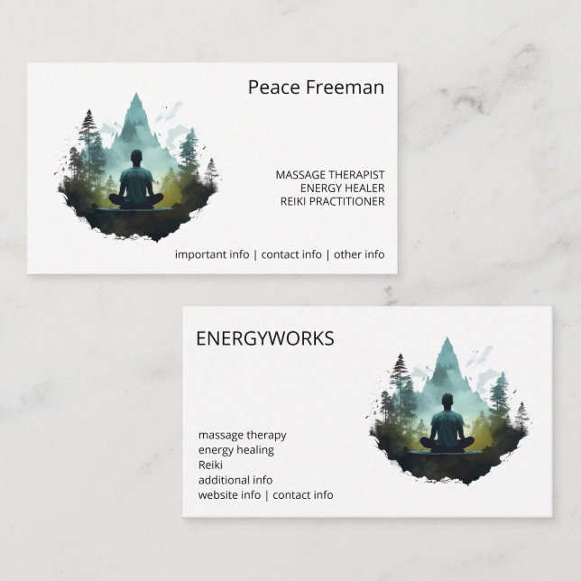Centre Within | Forest Meditation Business Card (Front/Back)
