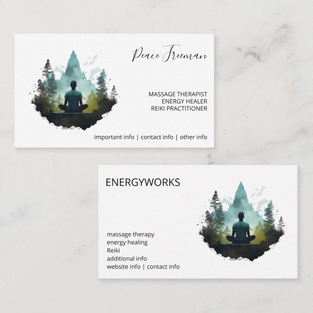 Centre Within | Forest Meditation Business Card (Front/Back)