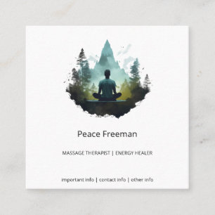 Centre Within   Forest Meditation Square Business Card
