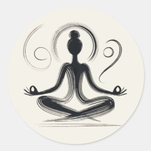 Centred Classic Round Sticker